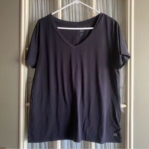 GAP Fit Black Breathe V-Neck T-Shirt